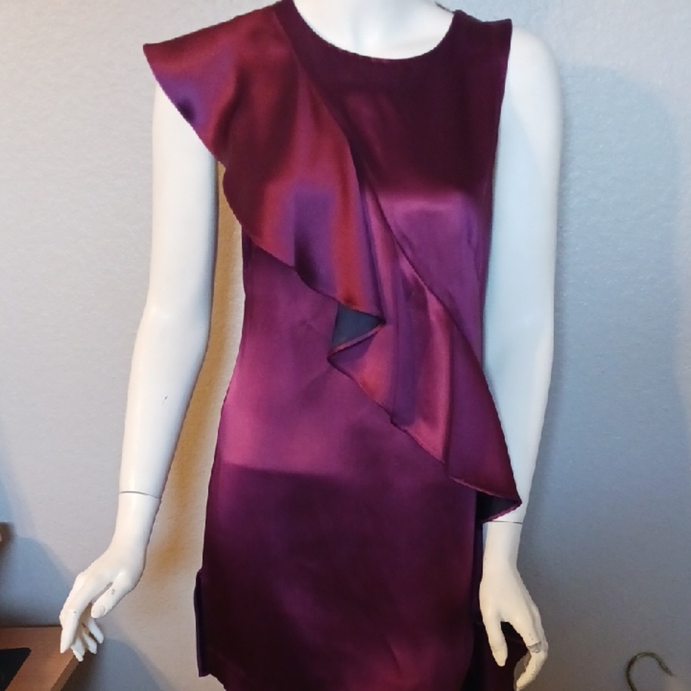Diane Von Furstenberg Asymmetrical Purple Dress